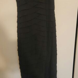 Sherrie Bloom Peter Noviello chetta b Black Flapper dress size 4